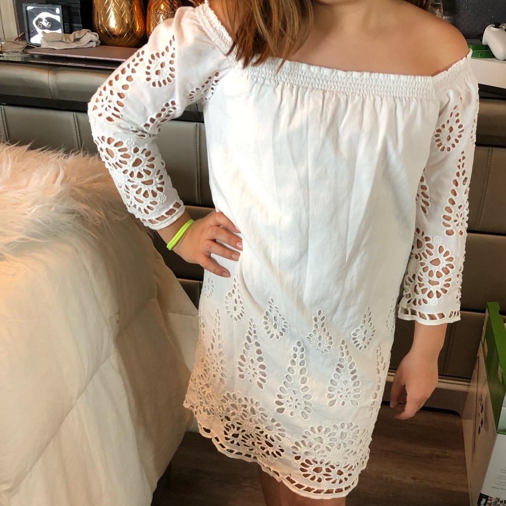 Hala Baloo Girls white dress size 8